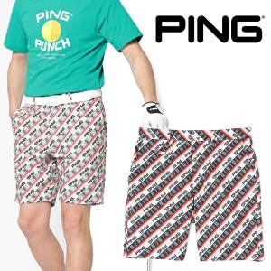 ピン アパレル 2023年春夏モデル メンズ MR．PING バイアス ショートパンツ 621-3132201【23】PING ゴルフウエア 春 夏｜powergolf-y