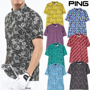 PING（ピン） （メンズ）ゴルフウェア 半袖モックネック ハイネック