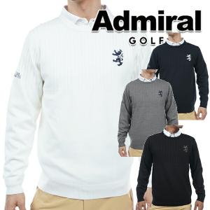 16500円★アドミラル ビックランパント クルーネックセーター★LL Admiral GOLF［アドミラルゴルフ］ビッグランパント クルーネック
