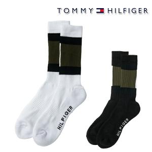 トミーヒルフィガー 2023年秋冬モデル メンズ ミリタリー ミドルソックス THMB3F1F TOMMY HILFIGER【23】｜powergolf-y