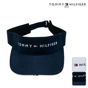 【あす楽】トミーヒルフィガー メンズ バイザー ロゴ TOMMY HILFIGER【23】56cm ゴルフ thmb90ff｜powergolf-y