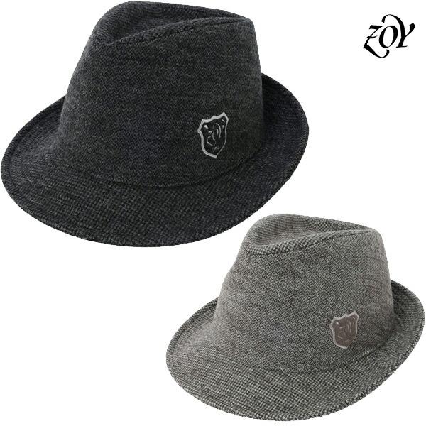 ZOY ゾーイ 秋冬モデル ユニセックス ヘリンボーン ハット 071789859【23】