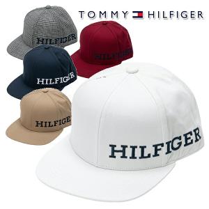 トミーヒルフィガー 2023年秋冬モデル ユニセックス ツイル キャップ 平つば 58cm THMB3F56 TOMMY HILFIGER【23】｜powergolf-y