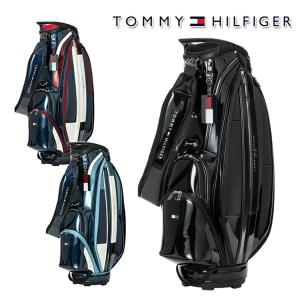 トミーヒルフィガー エナメル スポーツ キャディーバッグ 4.2kg 9型 5分割 セパレーター3分割 47インチ対応 ネームプレート付属 刻印タイプ THMG5FC1【25】