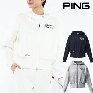 ピン アパレル 2024年春夏モデル PING レディース ダンボールニット　フーディー 622-4162200【24】｜powergolf-y