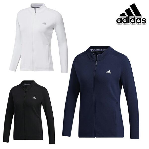 アディダス 春夏モデル レディース スウェット adidas ソリッド 長袖フルジップセーター / ...