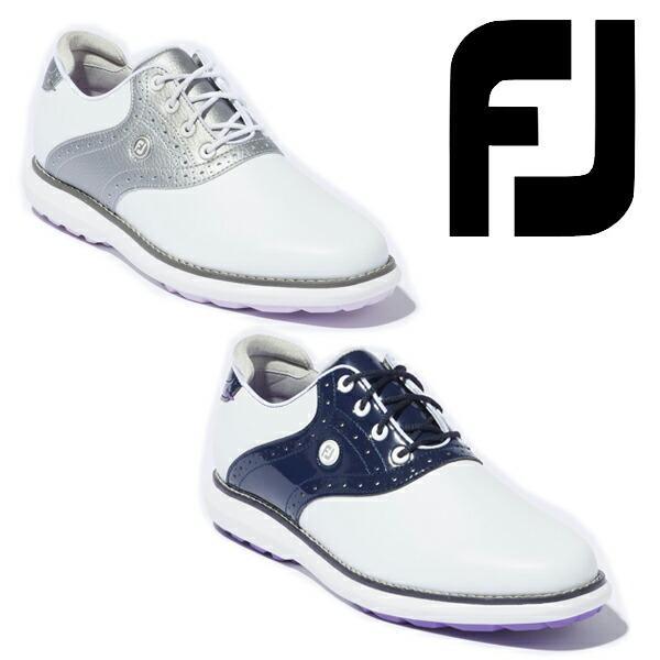 フットジョイ レディース FJ トラディションズ シューレース スパイクレスゴルフシューズ Foot...