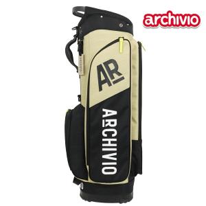 アルチビオ 2026年春夏モデル メンズ ARロゴ柄 キャディバッグ 2.9kg 9型 46インチ対応 ネームプレート付属 刻印タイプ【26SS】