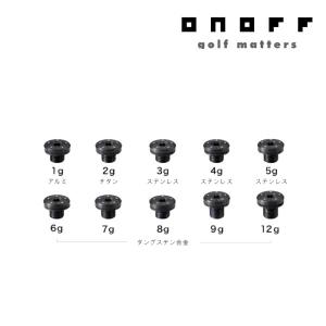 ONOFF（オノフ） 2024KUROデザイン ウエイトスクリュー ブラック