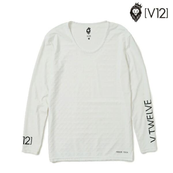 V12 2024年春夏モデル メンズ Uネック 長袖 インナーシャツ V122310-CT26【24...