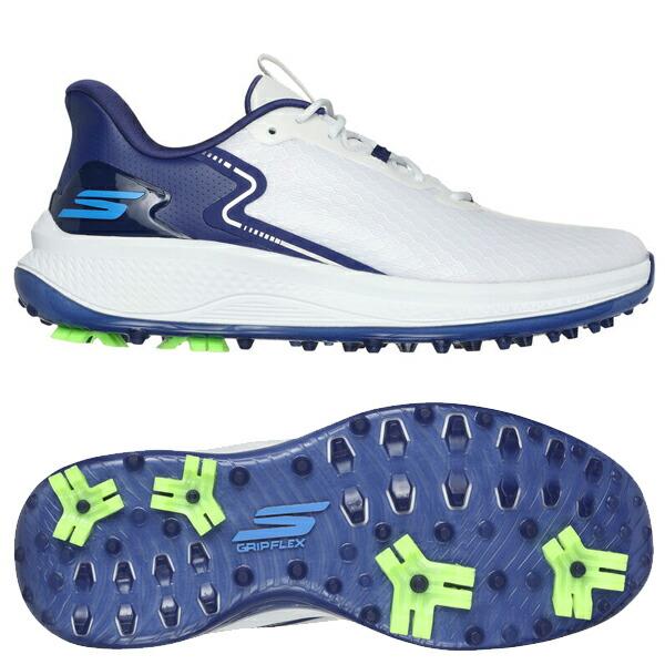 24SSスケッチャーズ メンズ GO GOLF BLADE GF シューレース スパイク ゴルフシュ...