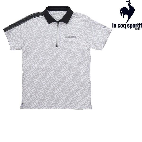 ルコック 2024年春夏モデル メンズ 【RIJOUME】ロゴ総柄 半袖シャツ STRETCH FO...