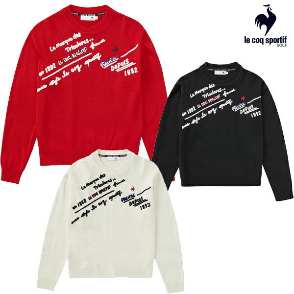 ルコック 2024年秋冬モデルレディース 変形 クルーネック セーター LG4FST03L le c...