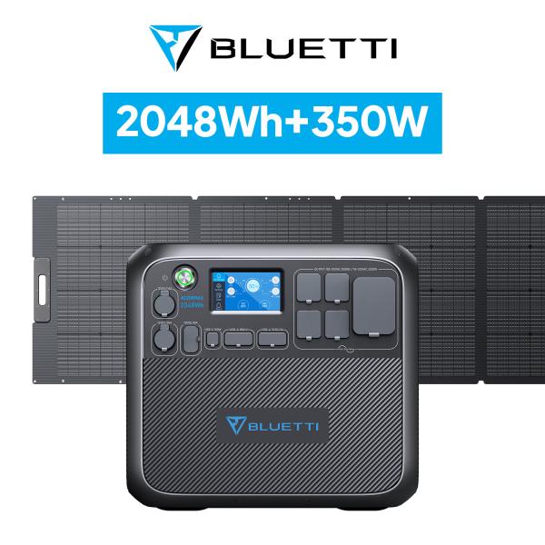 BLUETTI ポータブル電源 ソーラーパネル セット AC200MAX+PV350 大容量 蓄電池...