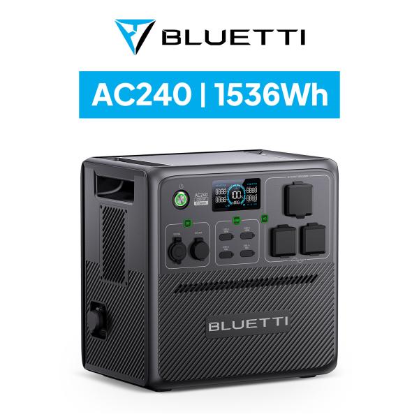 【新発売】BLUETTI ポータブル電源 AC240 1536Wh/2000W 防水防塵 6年保証 ...