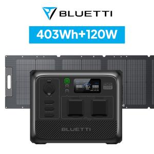 BLUETTI ポータブル電源 ソーラーパネル セット AC60+120W 403Wh/600W IP65防塵防水 6年保証 軽量 小型 蓄電池 リン酸鉄 アウトドア キャンプ