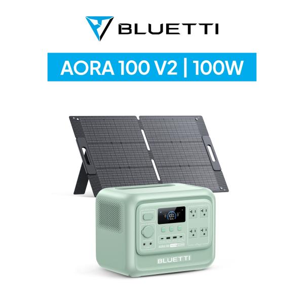BLUETTIポータブル電源 ソーラーパネル セット AORA 100 V2+100W 業界最小クラ...
