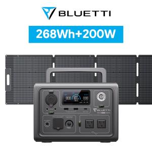 BLUETTI EB3A+200Ｗ ポータブル電源 ソーラーパネル セット 268Wh/600W 2...