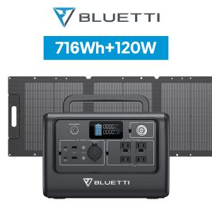BLUETTI ポータブル電源 ソーラーパネル セット EB70S+PV120W 家庭用 ポータブル...