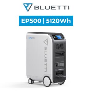 BLUETTI ポータブル電源 EP500 蓄電池 最大容量高出力 5100Wh/2000W UPS機能 発電機 バックアップ電源 APP操作 停電対策 防災