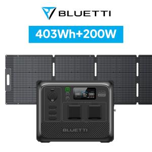 BLUETTI ポータブル電源 ソーラーパネル セット AC60+200W 403Wh/600W IP65防塵防水 6年保証 軽量 小型 蓄電池 リン酸鉄 アウトドア キャンプ｜poweroak