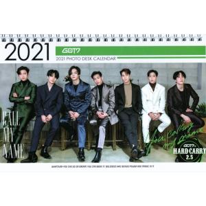 GOT7 グッズ 卓上 カレンダー (写真集 カレンダー) 2021~2022年 (2年分) + フ...