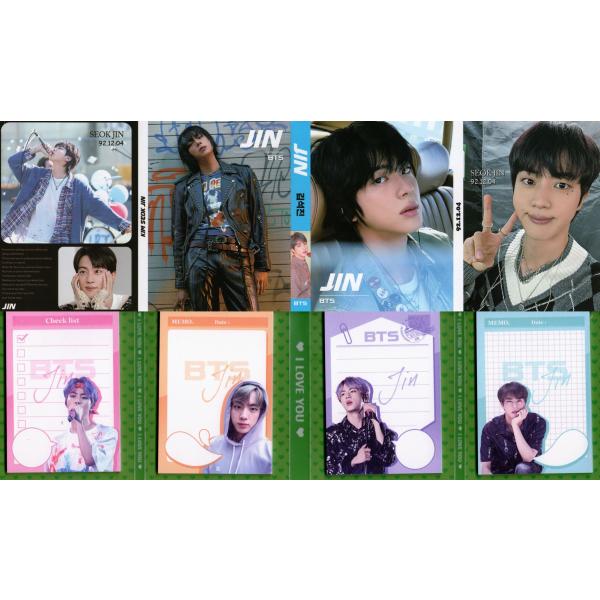 BTS JIN ジン グッズ メモ帳 80枚セット 写真入り メモパッド 新作写真