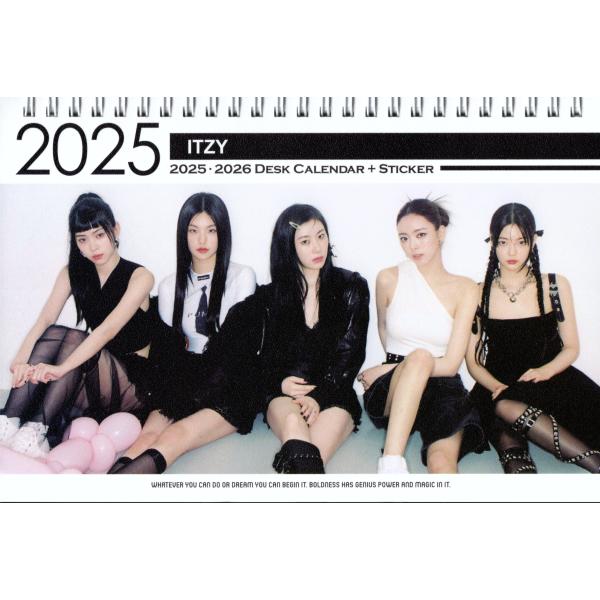 ITZY イッジ グッズ 卓上 カレンダー (写真集 カレンダー) 2024~2025年 (2年分)...