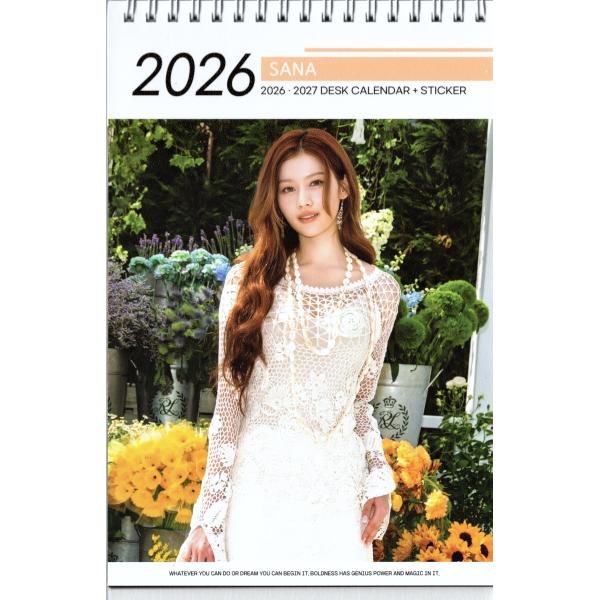 TWICE SANA サナ グッズ 卓上 カレンダー (写真集) 2026~2027年 (2年分) ...