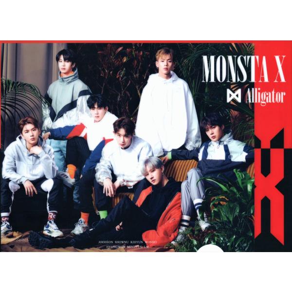 MONSTA X モンスタエックス グッズ クリアファイル A4サイズ 両面写真1