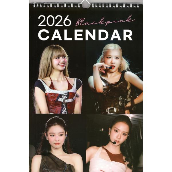 BLACKPINK ブラックピンク 大判 壁掛け カレンダー 2026年 (令和8年) + カレンダ...