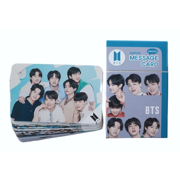 BTS K-POP グッズ フォトメッセージカード （ブックマーク、タグ) 30枚セット