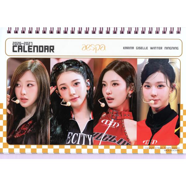 aespa エスパ グッズ 卓上 カレンダー (写真集 カレンダー) 2026~2027年 (2年分...