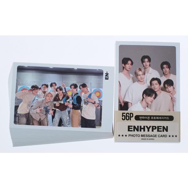 ENHYPEN エンハイフン グッズ フォトメッセージカード 56枚 トレカ カード ミニ ポストカ...