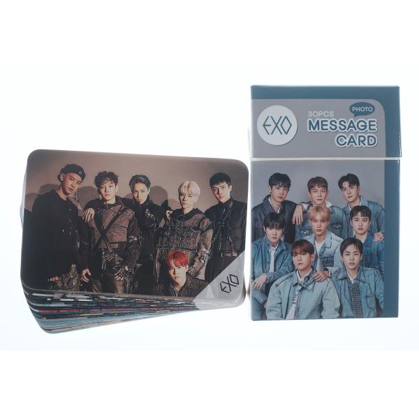 EXO エクソ グッズ フォトメッセージカード （ブックマーク、タグ) 30枚セット K-POP