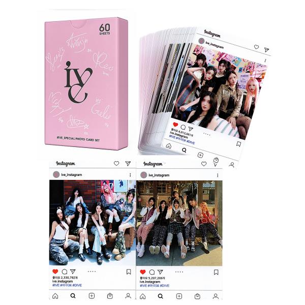 IVE アイブ グッズ スペシャルフォトカードセット 60枚 トレカ カード インスタカード