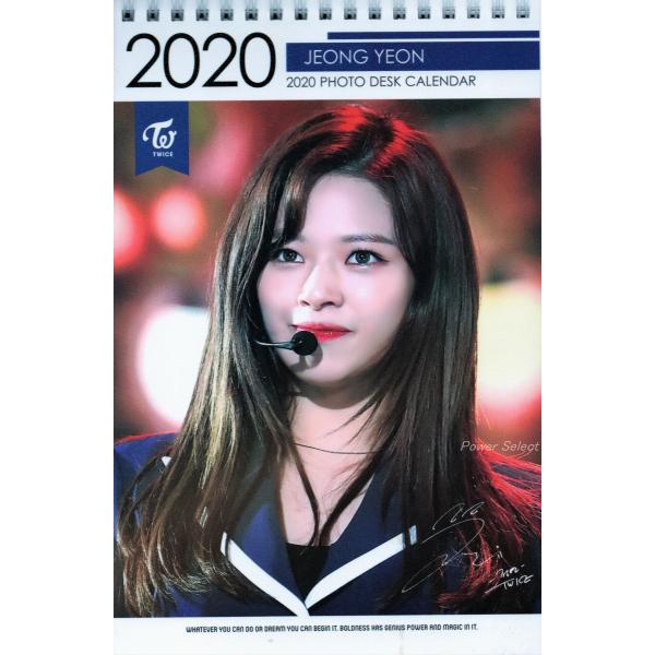 TWICE トゥワイス JEONGYEON ジョンヨン グッズ 卓上 カレンダー (写真集 カレンダ...