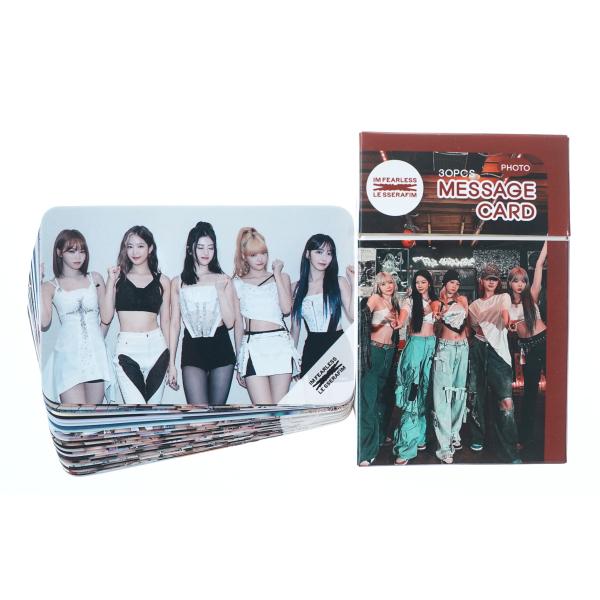 LE SSERAFIM ルセラフィム グッズ フォトメッセージカード（ブックマーク、タグ) 30枚セ...