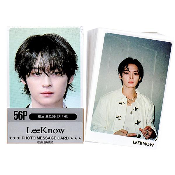 Stray Kids ストレイキッズ Lee Know リノ グッズ フォトメッセージカード 56枚...