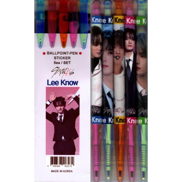 Stray Kids ストレイキッズ Lee Know リノ グッズ ボールペン 5本セット + ス...