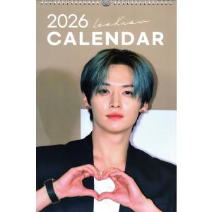 Lee Know リノ Stray Kids ストレイキッズ グッズ 大判 壁掛け カレンダー 2026年 (令和8年) + ステッカーセット
