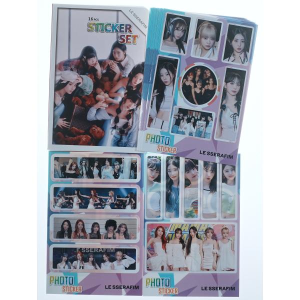 LE SSERAFIM ルセラフィム グッズ ステッカーセット 87枚入 フォトステッカー シールセ...