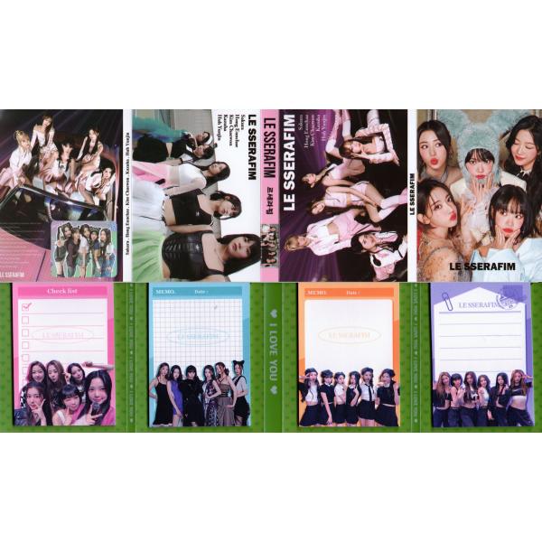 LE SSERAFIM ルセラフィム グッズ メモ帳 80枚セット 写真入り メモパッド K-POP