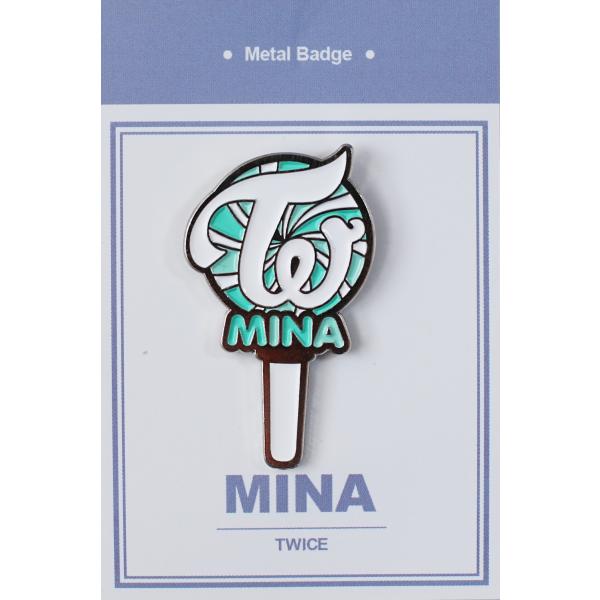 TWICE トゥワイス MINA ミナ グッズ ピンバッジ ピンバッチ メタルバッジ ピンズ K-P...