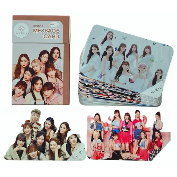 NiziU ニジュー グッズ フォトメッセージカード （ブックマーク、タグ) 30枚セット K-PO...