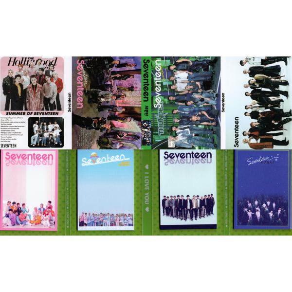 seventeen セブンティーン グッズ メモ帳 80枚セット 写真入り メモパッド K-POP