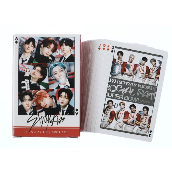 Stray Kids ストレイキッズ グッズ トランプ カード ゲーム 54枚セット フォトカードセ...