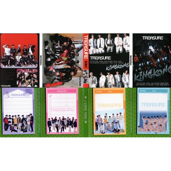 TREASURE トレジャー グッズ メモ帳 80枚セット 写真入り メモパッド K-POP