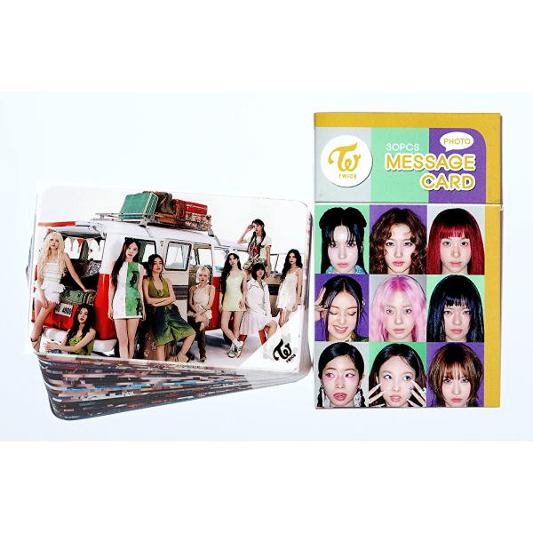 TWICE グッズ フォトメッセージカード （ブックマーク、タグ) 30枚セット