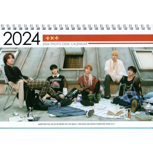 TXT K-POP グッズ 卓上 カレンダー (写真集 カレンダー) 2024~2025年 (2年分...